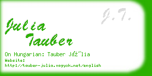 julia tauber business card